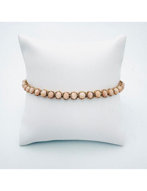 BEAUPASSANT Bracelet 1 Rang Poudré Gold