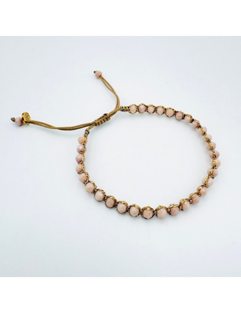 BEAUPASSANT Bracelet 1 Rang Poudré Gold
