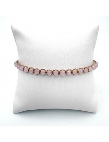 BEAUPASSANT Bracelet 1 Rang Pivoine Nude