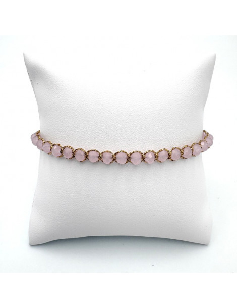 BEAUPASSANT Bracelet 1 Rang Pivoine Nude