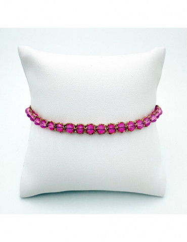 BEAUPASSANT Bracelet 1 Rang Pivoine Irisée