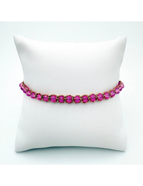 BEAUPASSANT Bracelet 1 Rang Pivoine Irisée