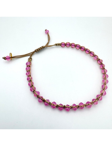 BEAUPASSANT Bracelet 1 Rang Pivoine Irisée