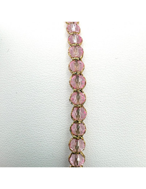 BEAUPASSANT Bracelet 1 Rang Pivoine Cristal
