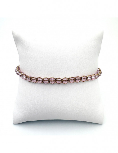 BEAUPASSANT Bracelet 1 Rang Pivoine Blush