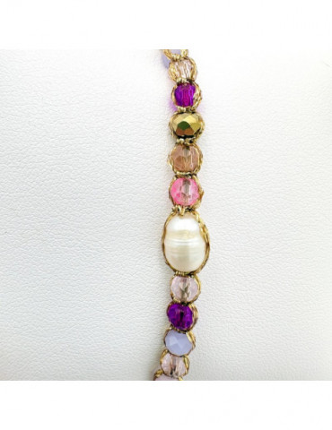 BEAUPASSANT Bracelet 1 Rang Pivoine Impériale Perle
