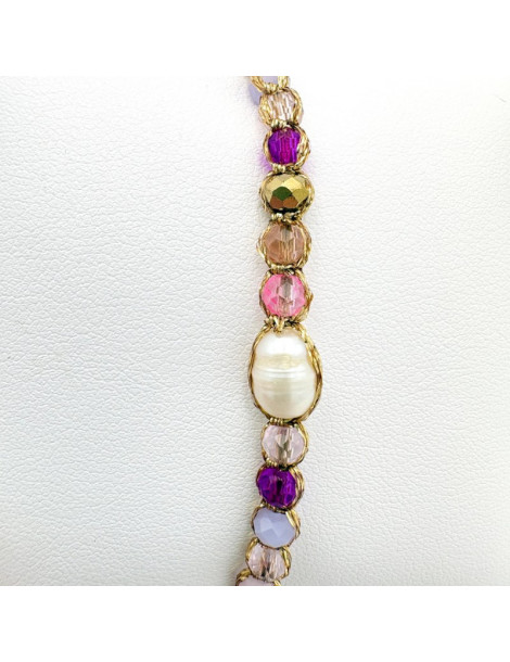 BEAUPASSANT Bracelet 1 Rang Pivoine Impériale Perle