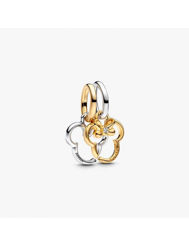 PANDORA Charm Disney Mickey Minnie Séparable