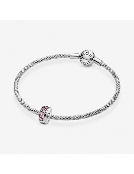 PANDORA Charm Clip Pavé Rose