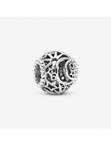 PANDORA Charm Ajouré Soleil, Étoiles & Lune