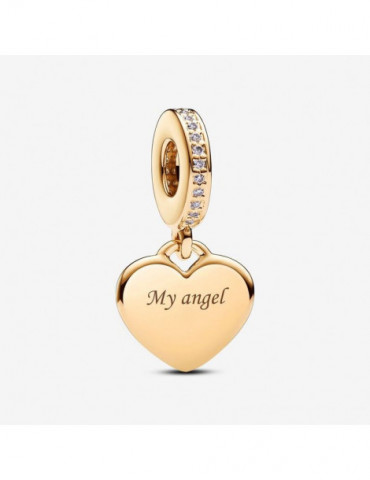 PANDORA Charm Pendant Plaque Cœur Gravable
