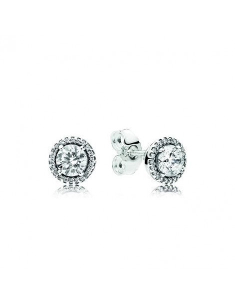 PANDORA Clous d’oreilles rond scintillant