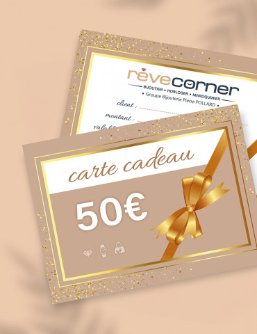 Carte cadeau 50 euros