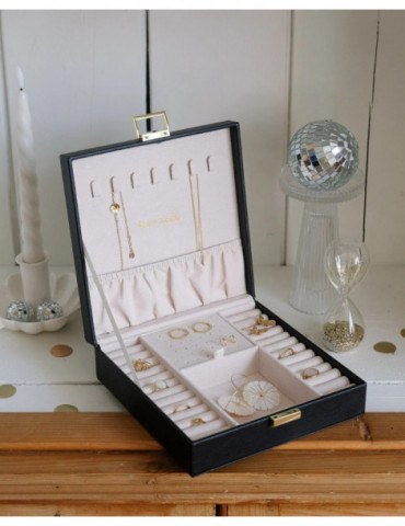 MAISON SCARLETT Boîte À bijoux Anne Imitation Cuir - Noir