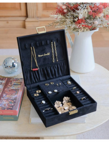 MAISON SCARLETT Boîte À bijoux Anne Velours - Noir