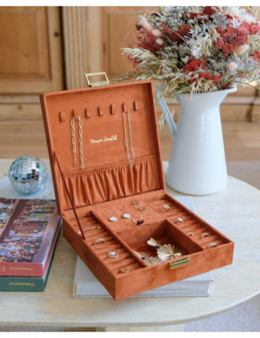 MAISON SCARLETT Boîte À bijoux Anne Velours - Camel