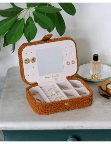 MAISON SCARLETT Boîte À Bijoux Brigitte Moumoute - Camel