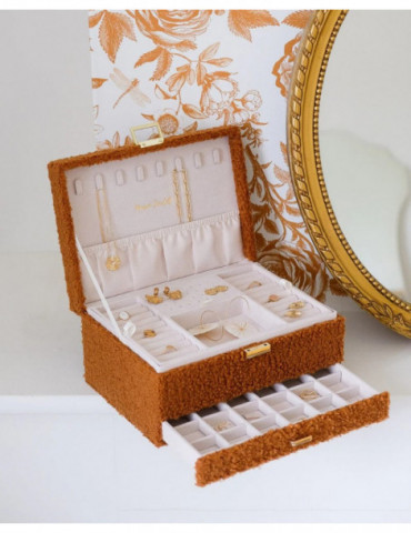 MAISON SCARLETT Boîte À Bijoux Denise Moumoute - Camel