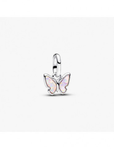 PANDORA Mini Charm Pendant Papillon Rose