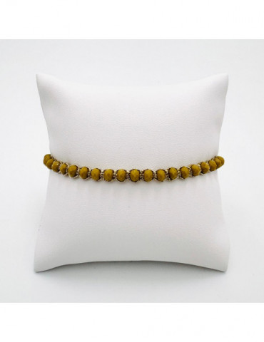 BEAUPASSANT Bracelet 1 Rang Olive Gold