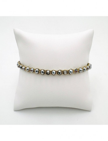 BEAUPASSANT Bracelet 1 Rang Silver Gold