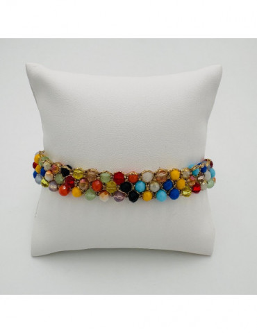 BEAUPASSANT Bracelet 3 Rangs Multico Gold