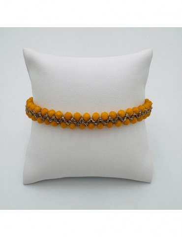 BEAUPASSANT Bracelet 2 Rangs Moutarde Gold