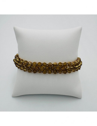 BEAUPASSANT Bracelet 3 Rangs Miel Gold
