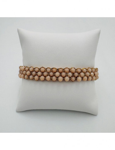 BEAUPASSANT Bracelet 3 Rangs Poudré Gold