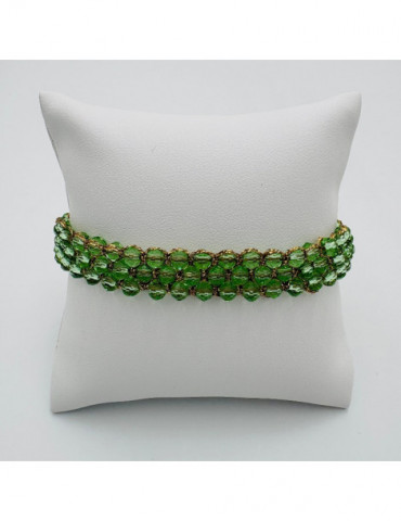 BEAUPASSANT Bracelet 3 Rangs Lime Gold