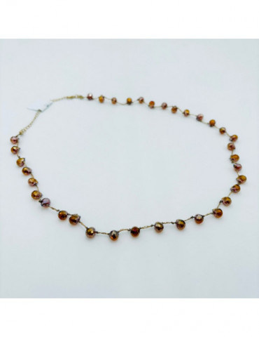 BEAUPASSANT Collier Perle Goutte Miel